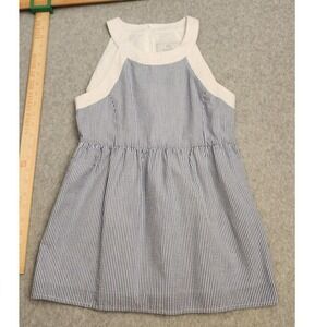 Lauren‎ James Dress Womens XS Seersucker Sleeveless Lined Pockets Summer Casual